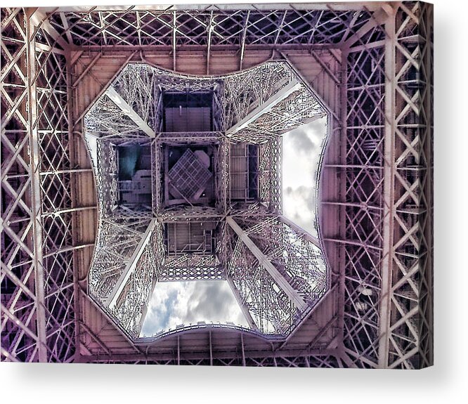 Paris Acrylic Print featuring the photograph Eiffel Tower by Angel Jesus De la Fuente
