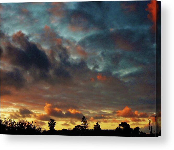 Sunset Acrylic Print featuring the photograph Eldritch Sunset by Mark Blauhoefer