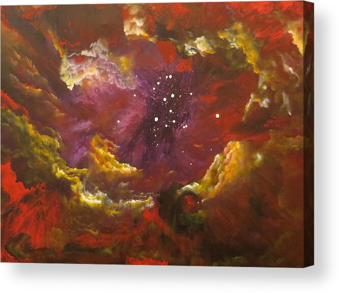 Abstract Acrylic Print featuring the painting Endless by Soraya Silvestri