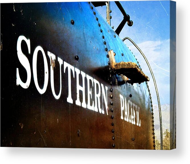 Engine 18 Acrylic Print featuring the photograph Engine 18 - Southern Pacific Railroad by Glenn McCarthy Art and Photography