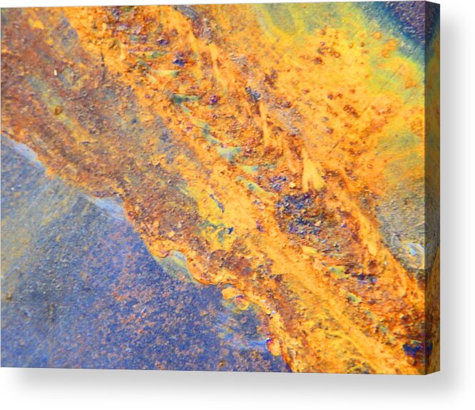 Abstract Acrylic Print featuring the photograph Ethereal Rust by Lenore Senior