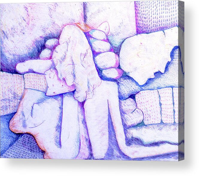 Abstract Acrylic Print featuring the photograph Figure Drawing by Rod Whyte