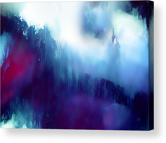 Tears Acrylic Print featuring the painting First Days of Grief by Menega Sabidussi