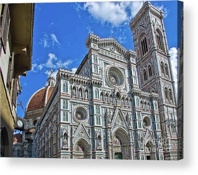 Cattedrale Di Santa Maria Del Fiore Acrylic Print featuring the photograph Florence the Dome by Maria Rabinky