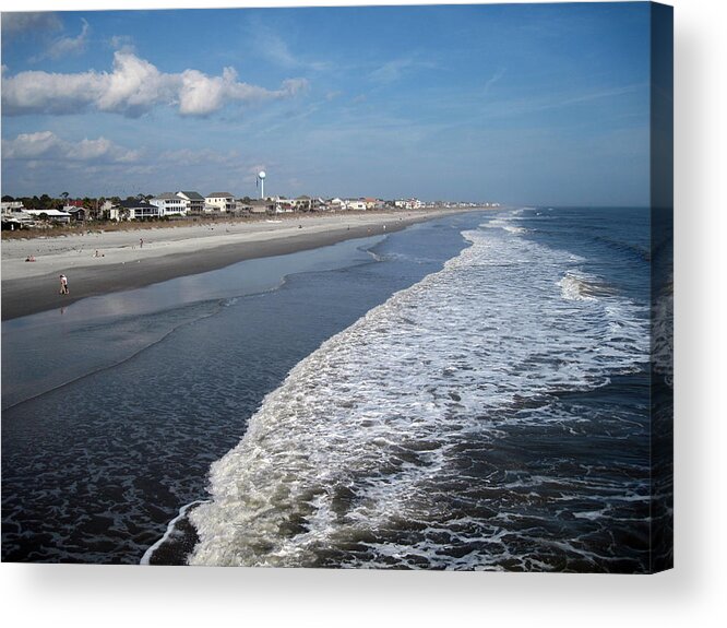 Photography Acrylic Print featuring the photograph Folly Beach Charleston SC by Susanne Van Hulst