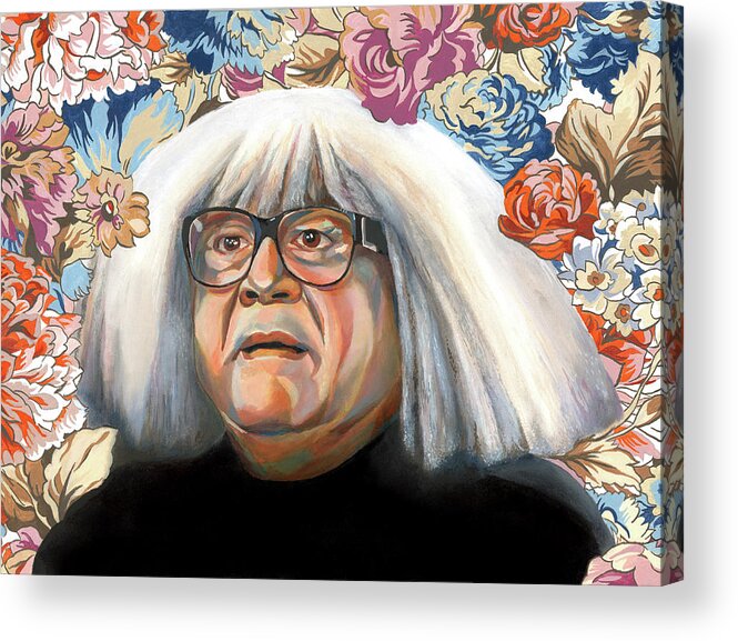 Danny Devito Acrylic Print featuring the painting Frank by Heather Perry
