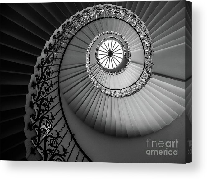 Fascinating Acrylic Print featuring the photograph French Spiral Staircase 1 by Lexa Harpell