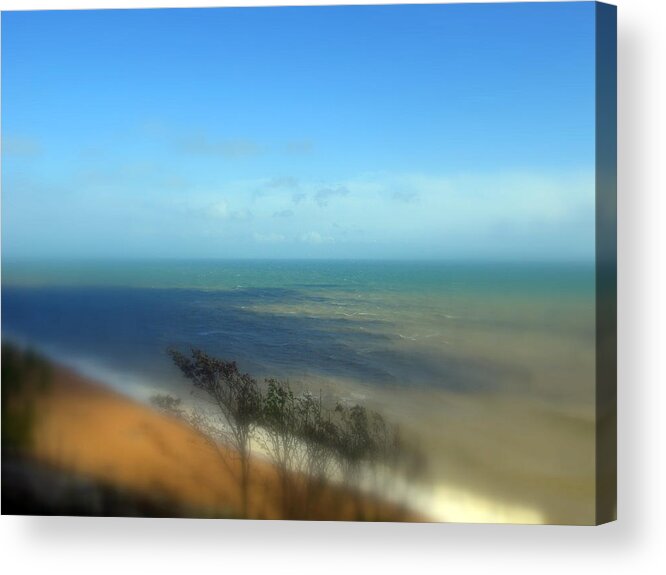 Seascape Acrylic Print featuring the photograph From the Leas by Dan McCarthy