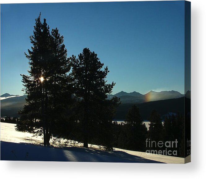 Mountains Acrylic Print featuring the photograph Frostbow by Katie LaSalle-Lowery