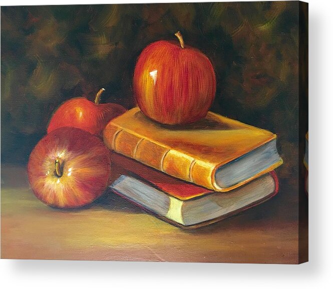 Apples Acrylic Print featuring the painting Fruitful Afternoon by Susan Dehlinger
