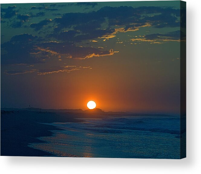 Sunrise Acrylic Print featuring the photograph Full Sun Up by Newwwman