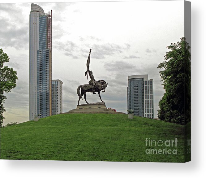 Chicago Acrylic Print featuring the photograph General John Logan Memorial by Nieves Nitta