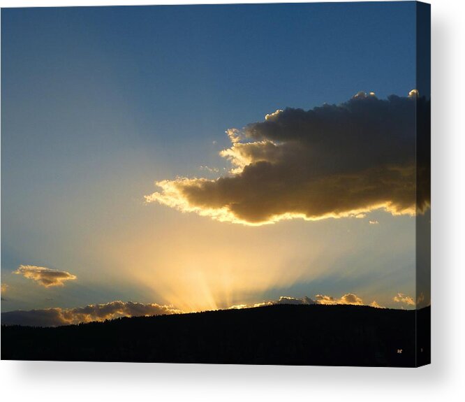 Sunset Acrylic Print featuring the photograph Glorious Sunburst 1 by Will Borden
