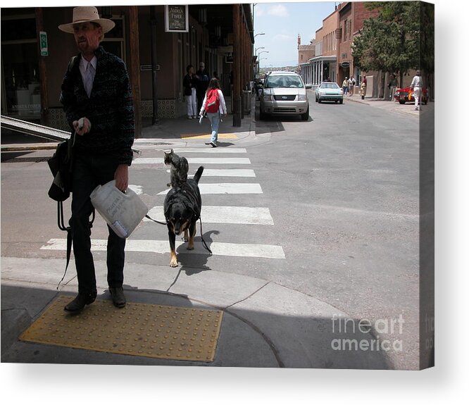 Dogs Acrylic Print featuring the photograph Going to Work by Jim Goodman