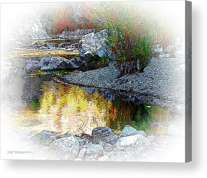 Landscape Acrylic Print featuring the photograph Golden Glow by Pat Wagner
