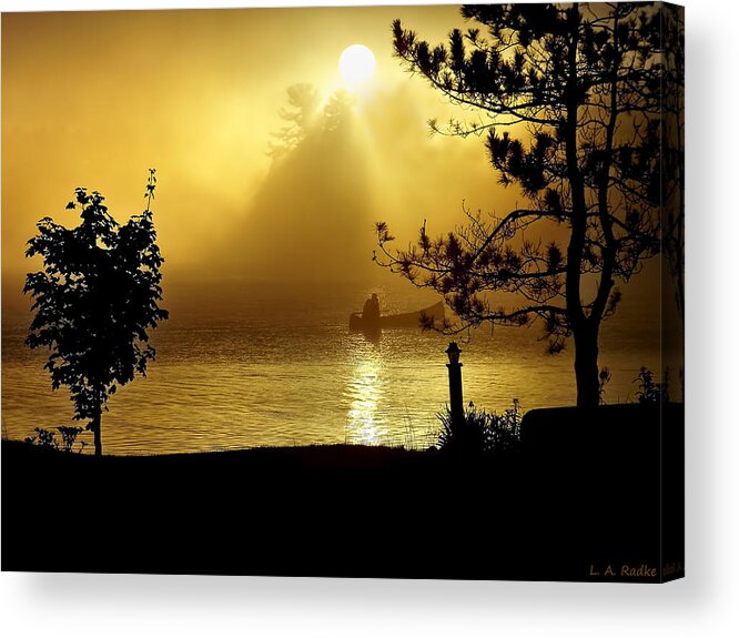 Landscape Acrylic Print featuring the photograph Golden Sunrise by Lauren Radke