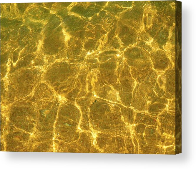 Gold Acrylic Print featuring the photograph Golden Wave by Steven Robiner