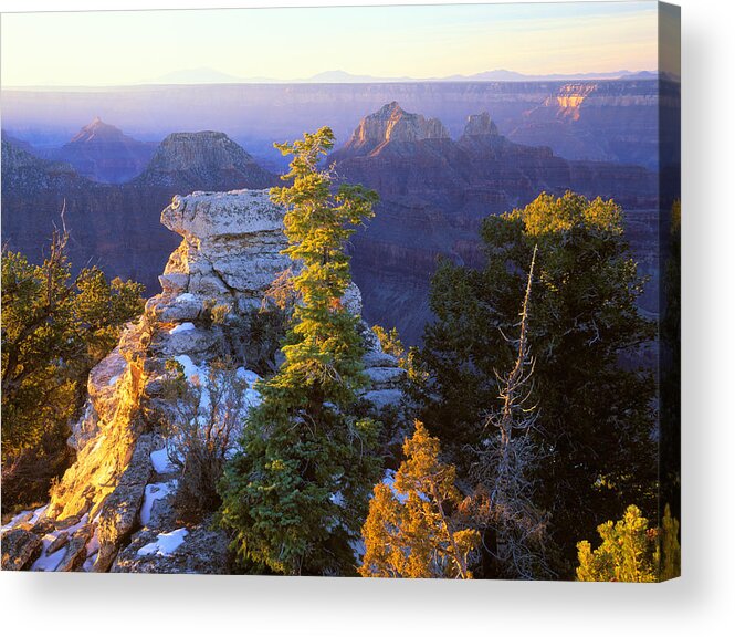 Usa Acrylic Print featuring the photograph Grand Canyon sunrise by Johan Elzenga