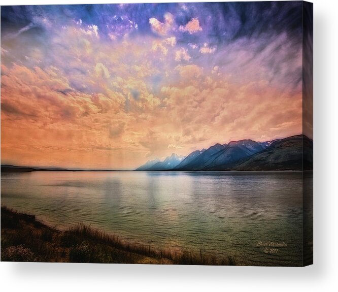 Fine Art Photography Acrylic Print featuring the photograph Grand Teton National Park - Jenny Lake by Chuck Caramella