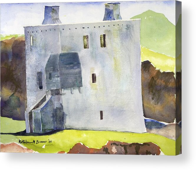  Acrylic Print featuring the painting Gray Castle by Kathleen Barnes