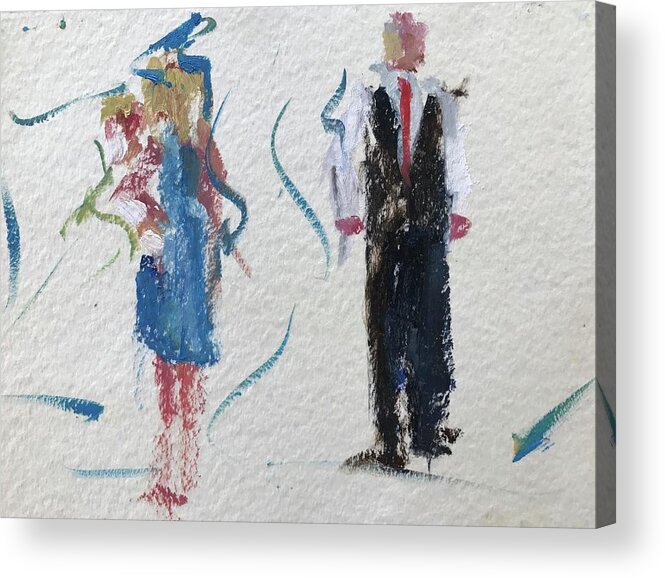  Acrylic Print featuring the painting Guests 16 by Carol Berning