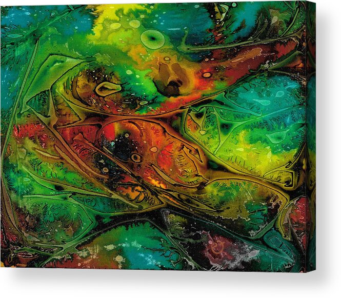 Colour Acrylic Print featuring the painting Habitat Paradigm by Eli Tynan