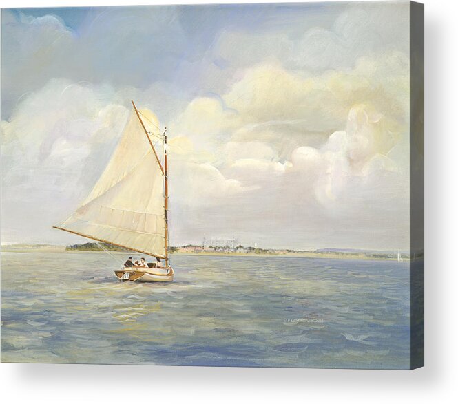 Seascapes Acrylic Print featuring the painting Heading East by P Anthony Visco