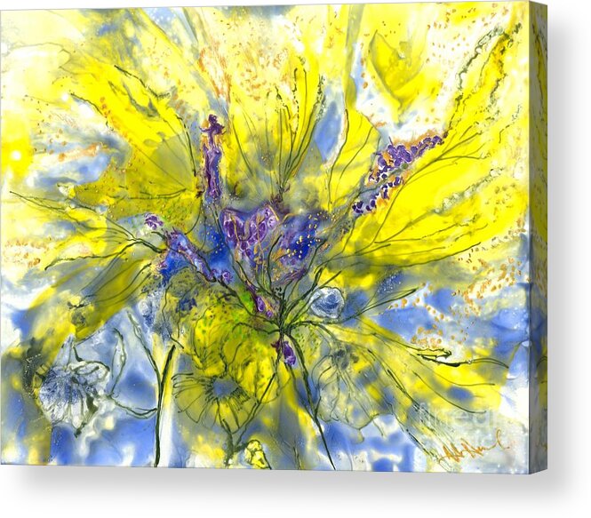 Healing Acrylic Print featuring the painting Healing Painting for Viet by Heather Hennick