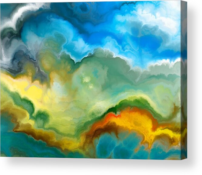Abstract Acrylic Print featuring the digital art Heaven of Heaven by Jury Onyxman