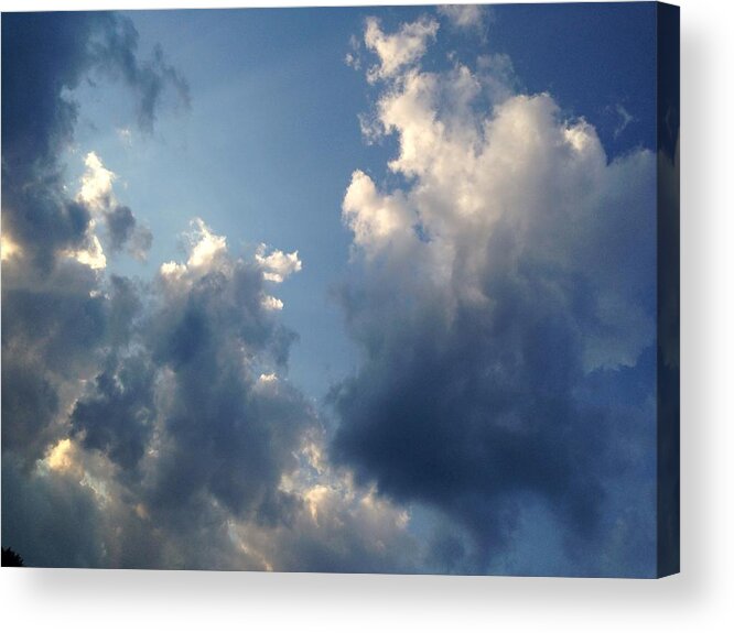 Sky Acrylic Print featuring the photograph Heavenly Clouds by Lisa Pearlman