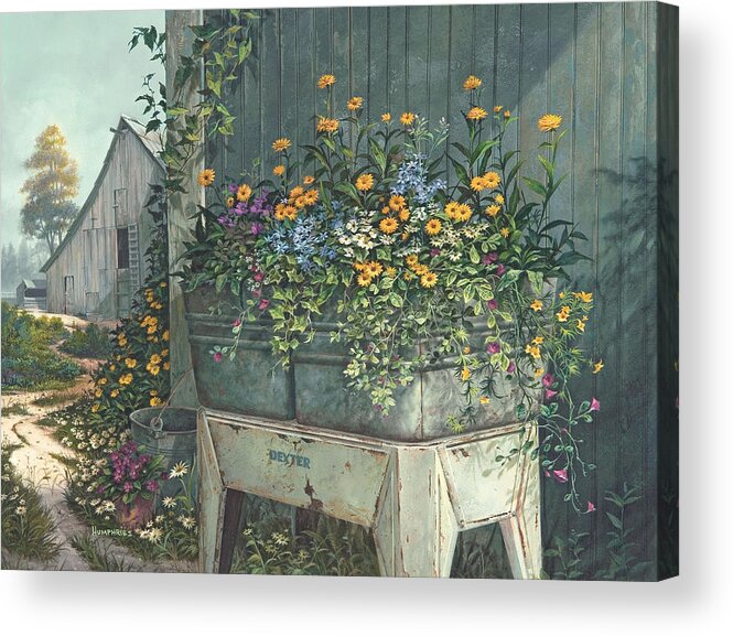Michael Humphries Acrylic Print featuring the painting Hidden Treasures by Michael Humphries