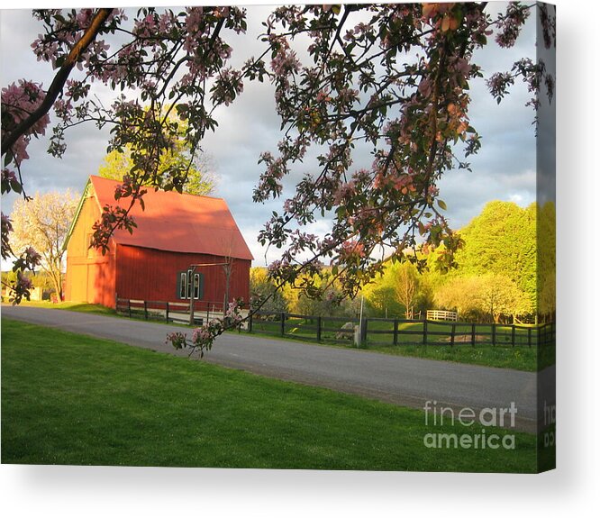 Barn Acrylic Print featuring the photograph Home on the Farm by Charlotte Blanchard