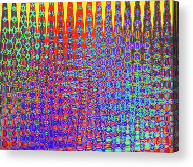 Happy Acrylic Print featuring the digital art I Had A Happy Childhood by Ann Johndro-Collins