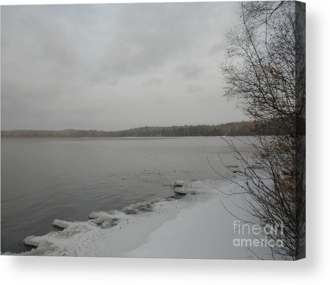 Ice Acrylic Print featuring the photograph Ice Edge by Vivian Martin
