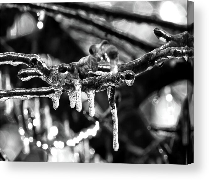Icicles Acrylic Print featuring the digital art Ice, Ice Baby by Kathleen Illes