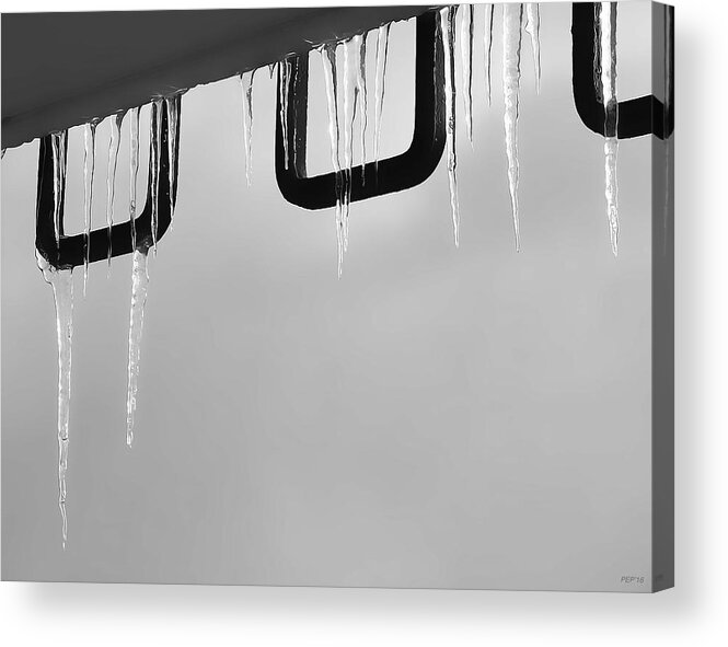 Icicles Acrylic Print featuring the photograph Icicles In The Sun by Phil Perkins