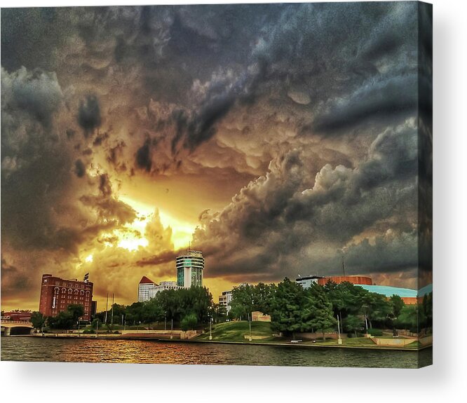 Brian N Duram Acrylic Print featuring the photograph Ict Storm - from Smrt-phn L by Brian Duram