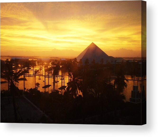 Sunset Acrylic Print featuring the photograph Ike Sunset by John Collins