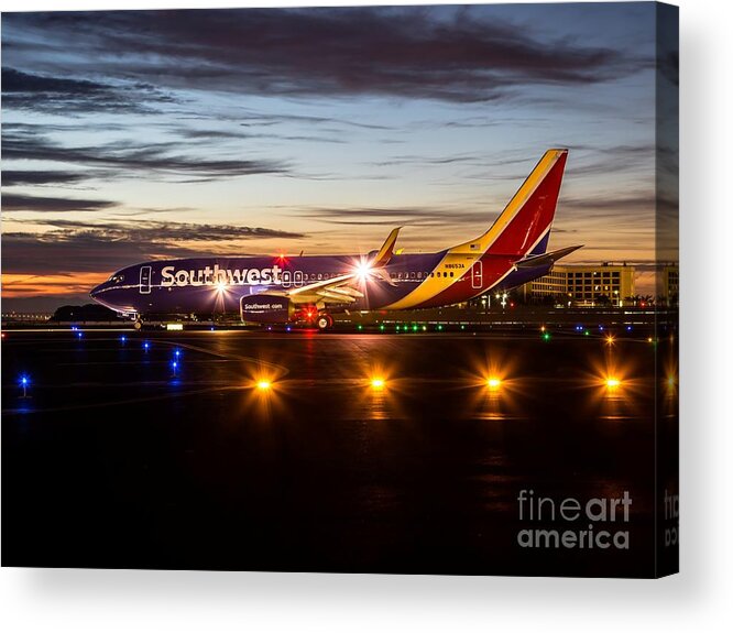 Aviation Acrylic Print featuring the photograph In A Different Light by Alex Esguerra