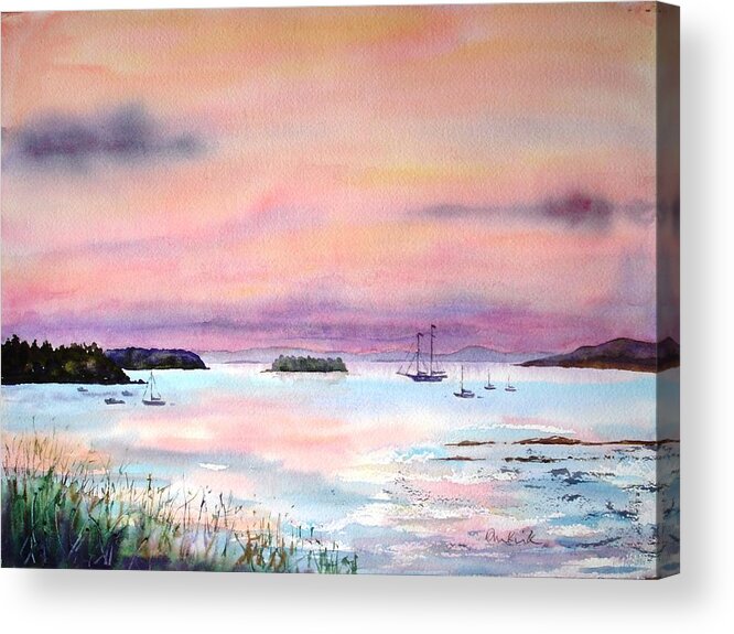 Sunsets Acrylic Print featuring the painting In Good Company by Diane Kirk