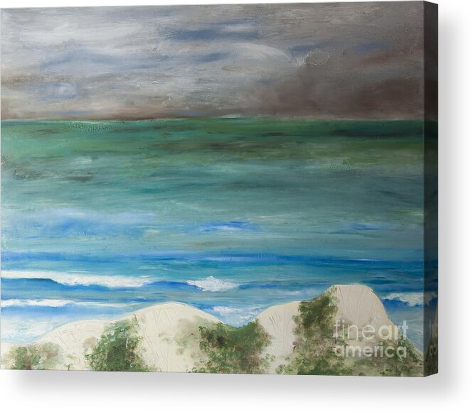 Storm Acrylic Print featuring the digital art Incoming Weather by Shelley Myers