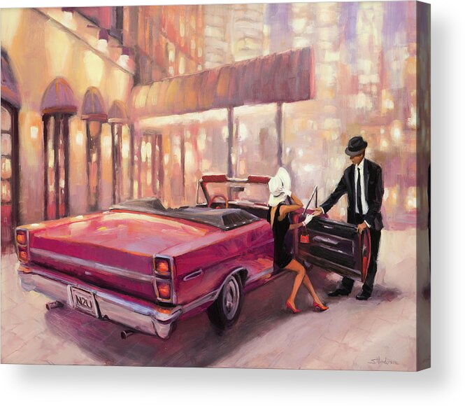 Romance Acrylic Print featuring the painting Into You by Steve Henderson