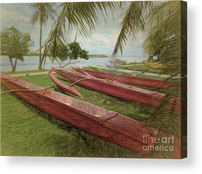 Outrigger Canoes Acrylic Print featuring the photograph Island Sketches by Scott Cameron