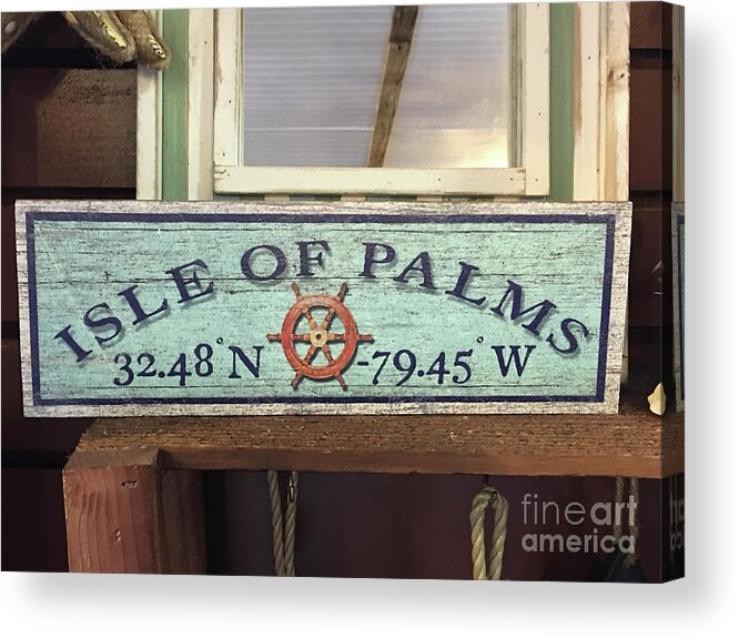 Isle Of Palms Acrylic Print featuring the photograph Isle of Palms by Dale Powell