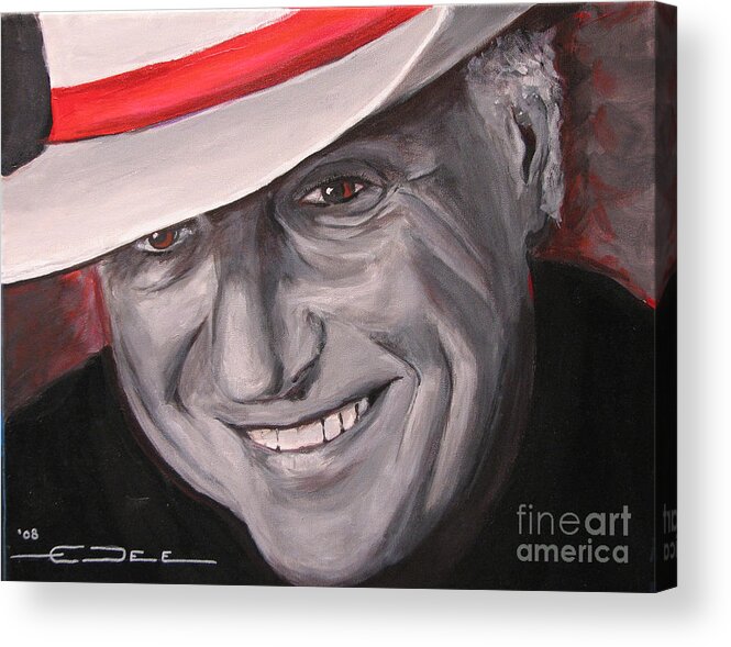 Jerry Jeff Walker Acrylic Print featuring the painting Jerry Jeff Walker by Eric Dee