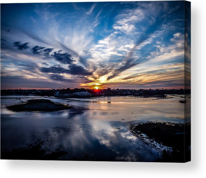 Newport Beach Acrylic Print featuring the photograph June Glow by Pamela Newcomb