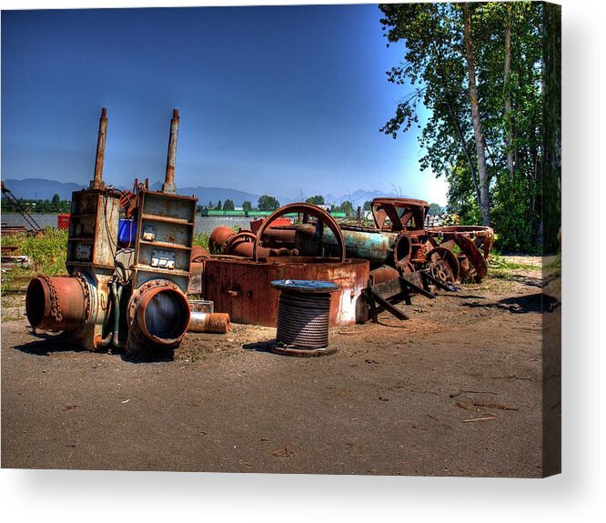 Waterfront Acrylic Print featuring the photograph Junk by Lawrence Christopher