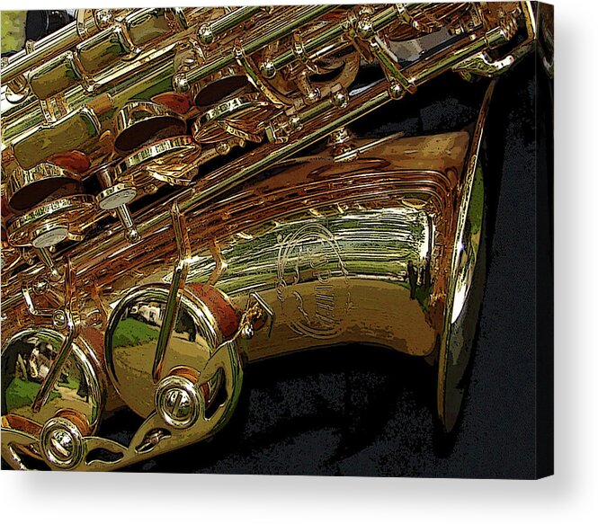 Sax Acrylic Print featuring the photograph Jupiter Saxophone by Michelle Calkins