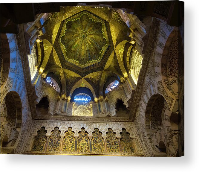 Andalusia Acrylic Print featuring the photograph La Mezquita by Usha Peddamatham