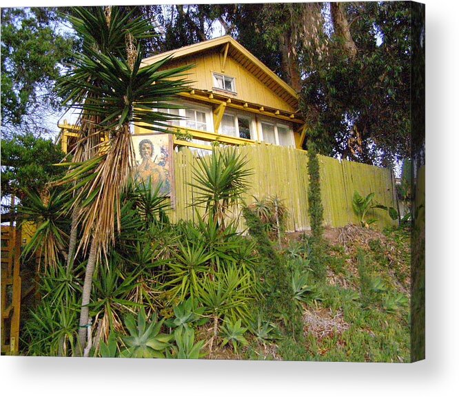 California Acrylic Print featuring the photograph Laguna Cottage by Christine Sullivan Cuozzo